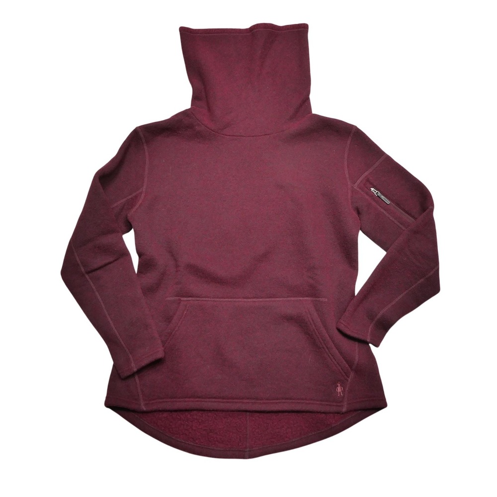 Smartwool Women's Maroon Funnel Neck Pullover Sweater